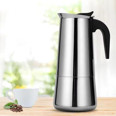 Stainless Steel Coffee Maker Portable Filter Coffee Pot Durable Mocha Pot Espresso