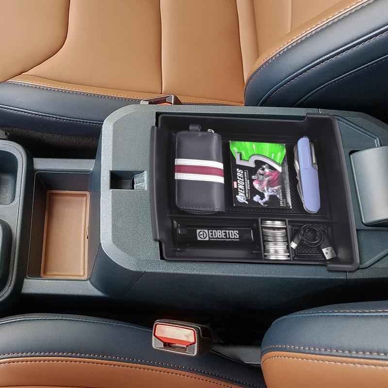 Central Armrest Secondary Storage Box Center Console Organizer Tray Fit For Ford Maverick   Accessories