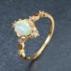 , Style, Fashionable Water Drop-shaped Inlaid Zircon Ring, Simple and Versatile New Ring.