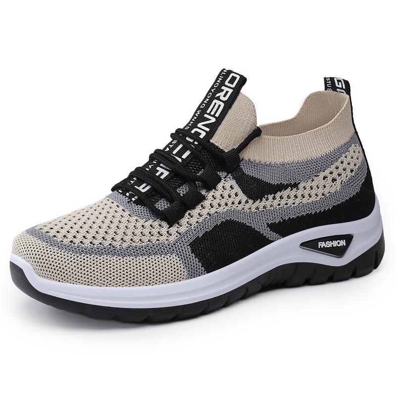 Shoes women's shoes versatile new mesh breathable sports shoes casual single shoes soft sole comfortable lace-up running shoes