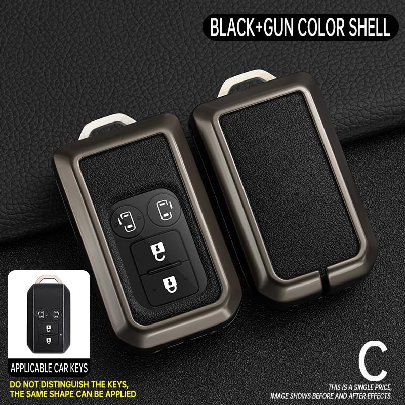 SANRILY Key Key Key Key Protection for Suzuki New Models Wagon Made of Durable and Stylish Black Case, Holder, Cover, Swift, R, Stingray, Hustler,