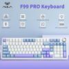 AULA F99 PRO Wireless Mechanical Keyboard 99Keys Hot Swap Prelube Switch 8000mAh Battery Gasket Structure Gamer Keyboard W/ Knob