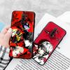 Schwarze Hülle für Xiaomi Redmi 13C Note 9 iPhone XR 7 8 14 15 11 12 13 X XS Pro Max Samsung A25 S23 S24 FE Ultra Plus Persona 5 Joker
