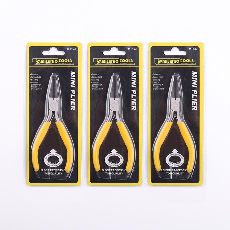 4.5-inch Round Nose & Bent Nose Pliers for Handmade Jewelry - High Carbon Steel Jewelry Tools