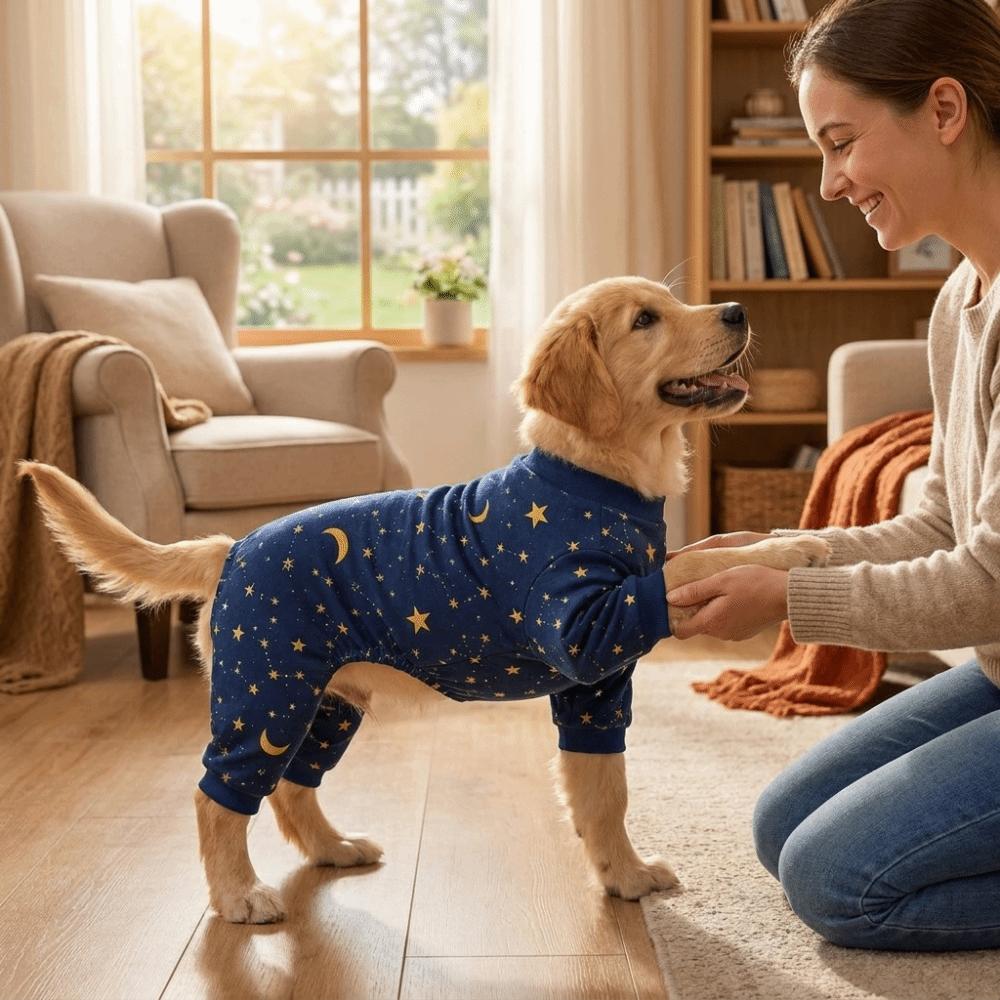 Breathable Dog Anti-hair Loss Clothing Soft Cozy Dog Recovery Suit Dog Pajamas Indoor Outfit