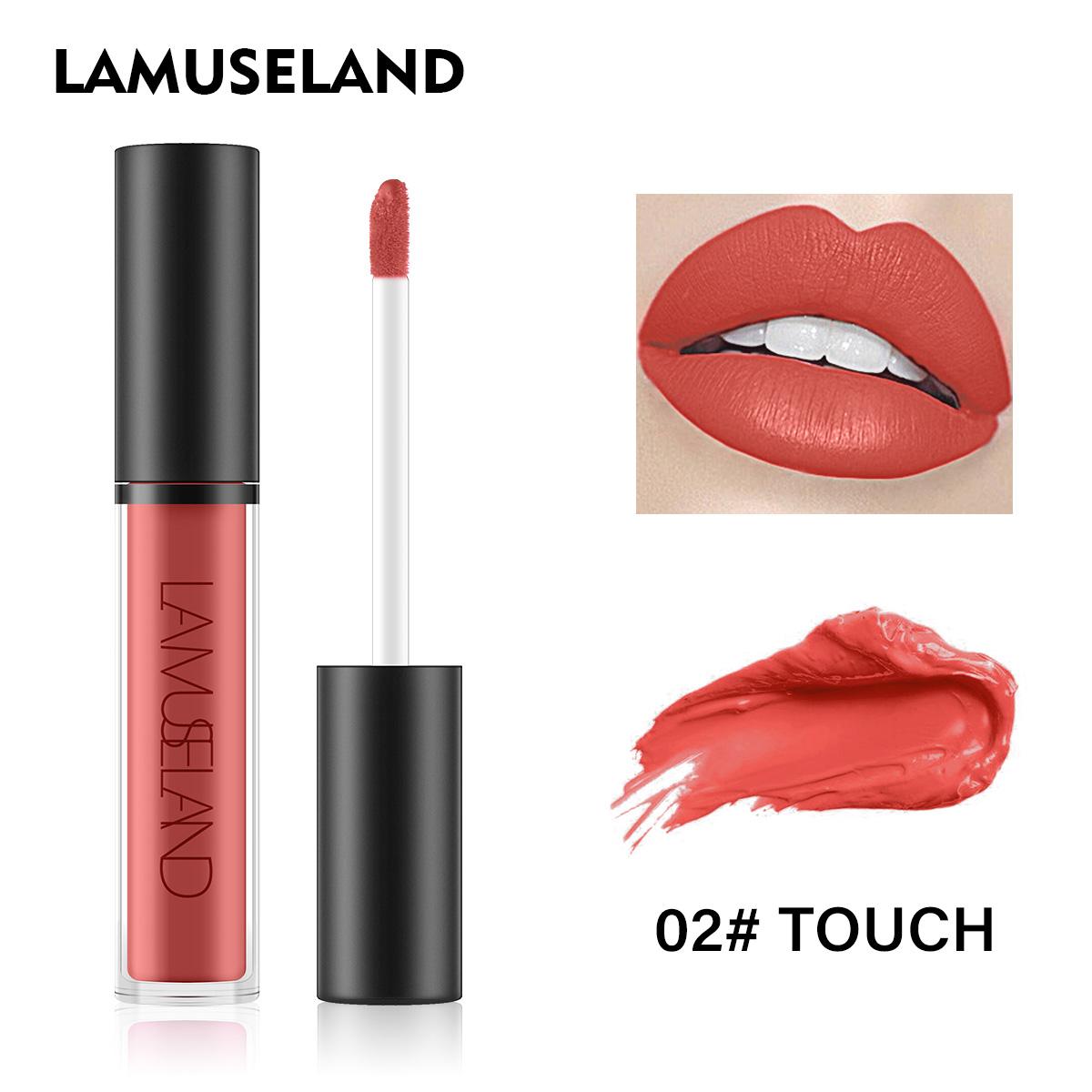 

LAMUSELAND 12 цветов водостойкий стойкий блеск для губ матовая жидкая помада 4 г