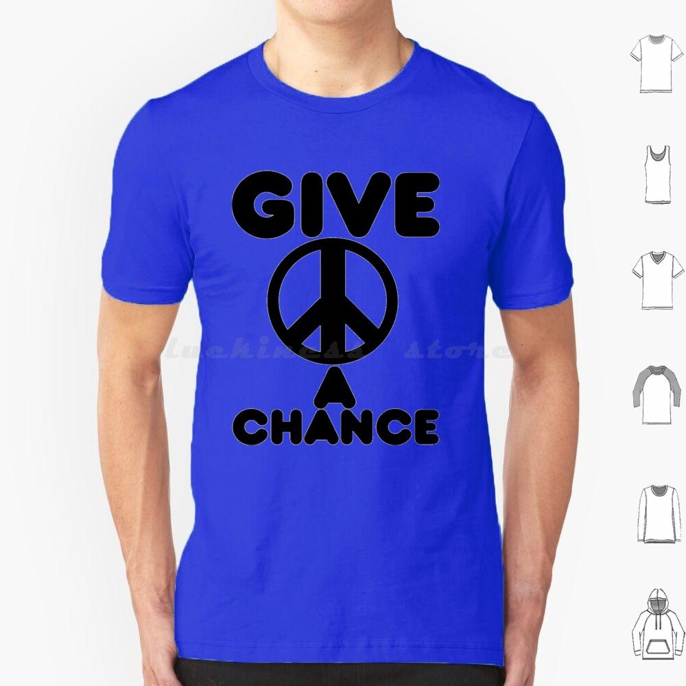 Give Peace A Chance Essential T Shirt Big Size 100 Cotton Yoko Ono Yoko Peace The Music Ono 60s Imagine John Ringo Love 70s