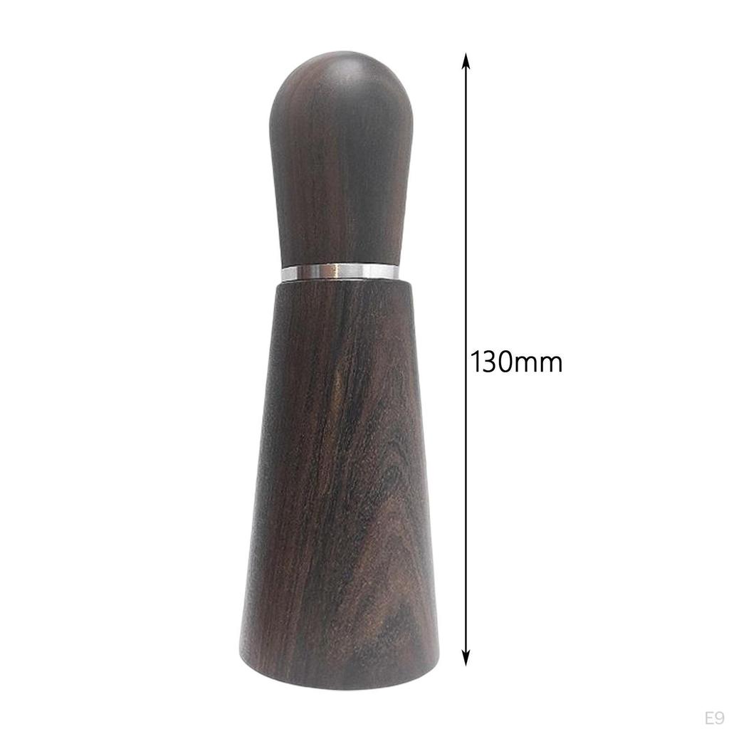 0.35mm Coffee Distributor Gadget Practical Sturdy Gifts Manual Wooden Handle Stainless Steel