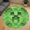 1ks Moje světy pixelová hra Creeper Kulatá podložka na židli Koberec - Protiskluzová podložka na podlahu do kanceláře, ložnice, domácí dekorace Vánoční dárek p0811169
