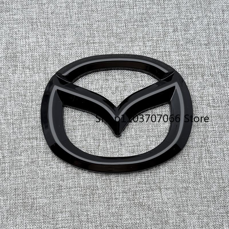 Car Front Grille Badge Trunk Emblem For Mazda 6 Atenza 2017 2018 2019 Glossy black Carbon fiber Head Rear Body Decal Accessories