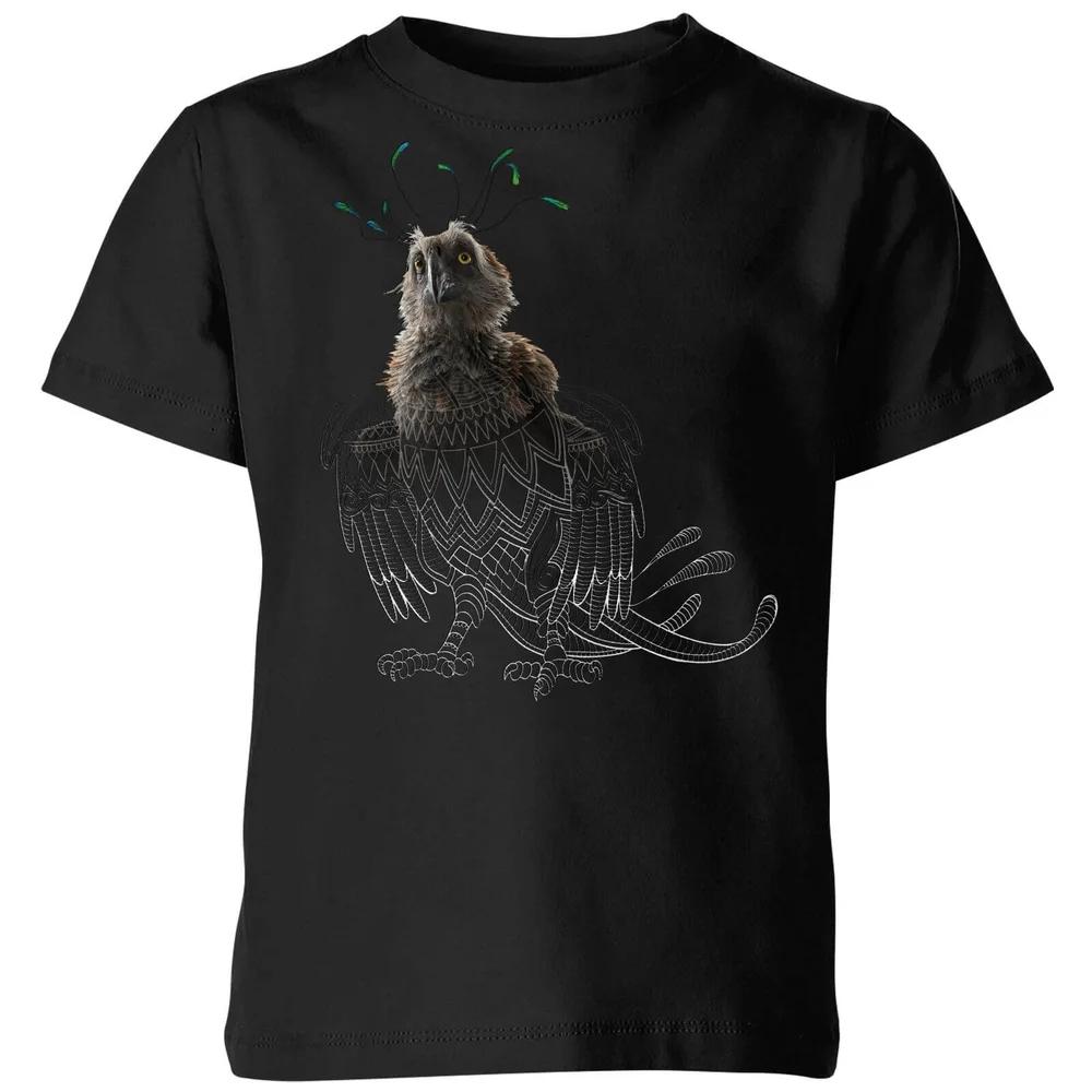 Fantastic Beasts Tribal Augurey Kids  T-Shirt - Black - 3-4 Years 110