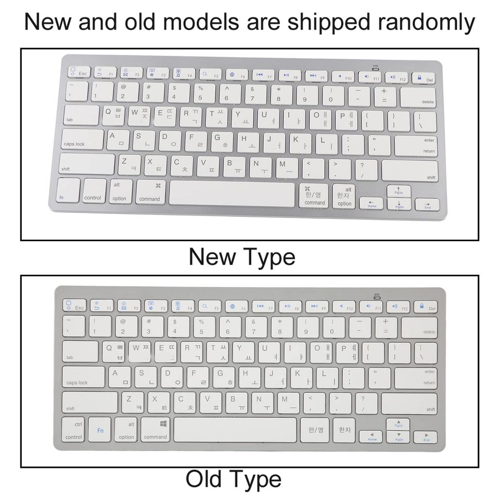 VGEBY Wireless Keyboard, Mini Keyboard, Fast Response, 78 Keys, Ultra-Thin, Multi-System Compatible, Low Noise, for Tablets, Smartphones, and Laptops