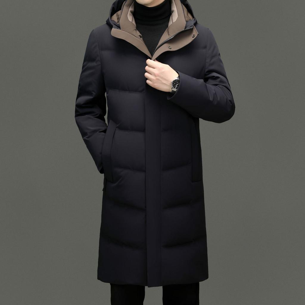 Winter Men's Down Jacket, Dad's Clothing, Winter Lapel Jacket, Casual Middle-aged Thickened Cold-proof Clothing
