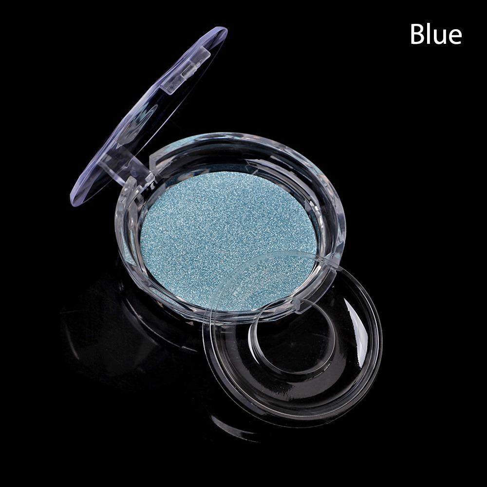 

Round False Eyelashes Case Lashes Holder Lashes Mirror Case New Eye lashes Box Beauty синій