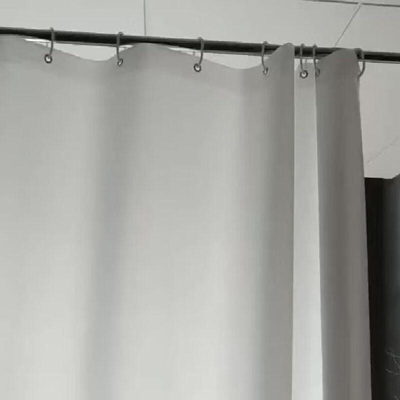 Qiaomuren Solid Color PEVA Bathroom Partition Curtain