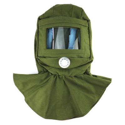 Sand Blasting Hood Mask with Clear Window, Anti Dust Windproof for Polishing, Painting & Cement Work