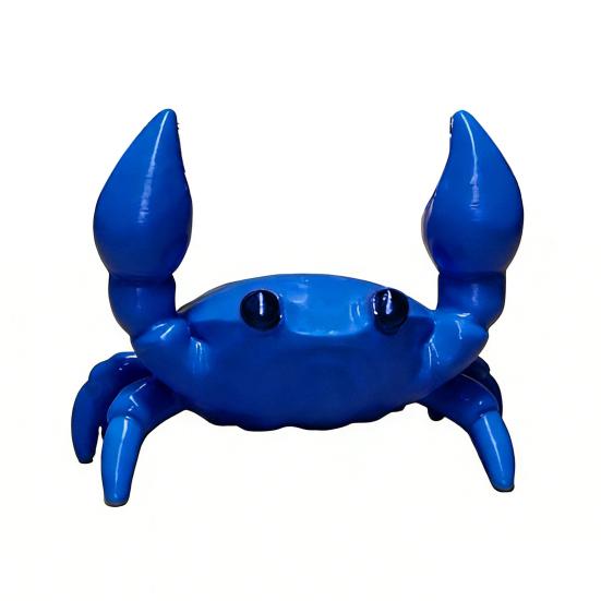 

Тримач для ручок у вигляді краба Милий 3D органайзер для столу для ручок олівців окулярів Декоративний подарунок для дітей дорослих Шкільне офісне приладдя синій