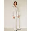 Lunaluz Men S Clian Cotton Long Sleeve Collar Two Piece pajamaS