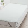 Nishikawa Washable Single Mattress Pad, Sinker Pile, High-Performance Rubber, Wild Strawberry and Wedgwood Green, CM03500003