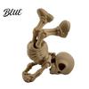 Horror Themed Desk Accessory 3D Printed Inverted Skeleton Figurine Halloween Upside-Down Statue Decor Spooky Decoration for Home Office,