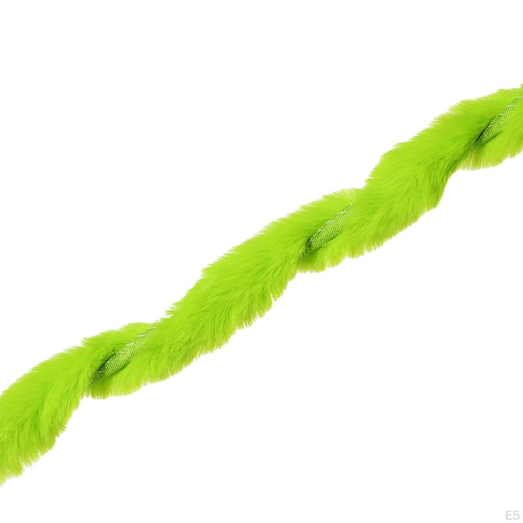 Artificial Fur Ribbon Christmas Tree Skirt 5cm Width 78.74inch Length Furry Strip Trimming