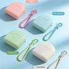 Denture Box Tray Case Drainage Design Dental Retainer Color Tray Storage Box Plastic Teeth Container False Teeth Protective