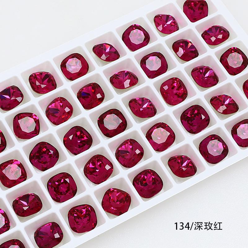 10Pcs Crystal K9 Glass Drill Tip Bottom Drill Fat Square Special-Shaped Nail Drill Clothing Accessories