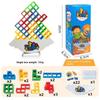 16/32/48 Pieces Fun Balance Stacking Jenga Table Games for Kids, Adults, Friends, Teams, Dorms, Family Game Nights and Parties, Christmas, Halloween