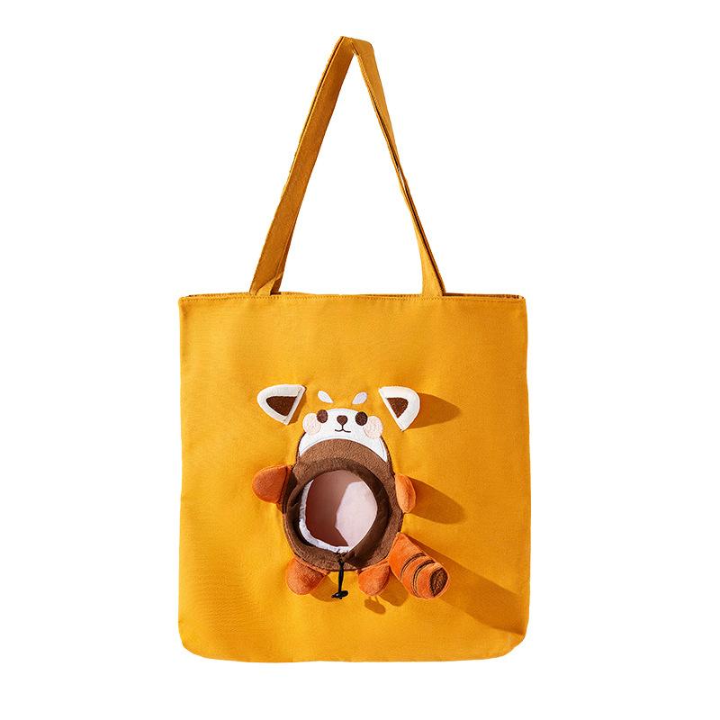 All Seasons Go Out Pet Bag Cat Probe Messenger Bag Dog Cute Animal Canvas Bag Cat Bag Handbag