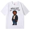 Als ich noch ein kleiner Junge war Lustiges Meme T-Shirt Hohe Qualität Mode Kurzarm T-Shirt Unisex Unisex Freizeit 100% Baumwolle T-Shirts