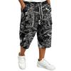 Men's Camouflage Cargo Shorts with Drawstring Waist - Casual Multi-Pocket Shorts for Outdoor Adventures