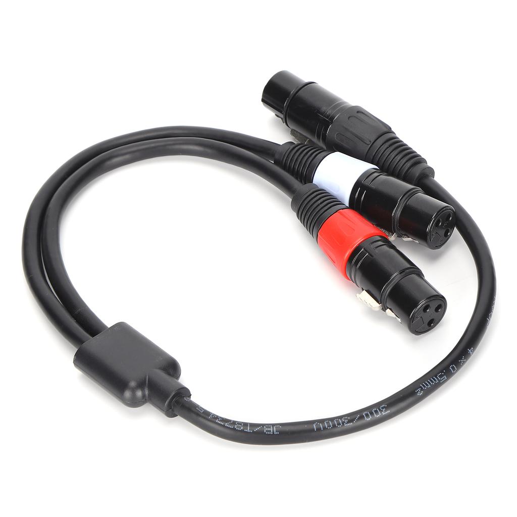 JORINDO JD6077 XLR Femelle 5 Broches vers Double XLR Femelle 3 Broches Câble Câble de Type Y Répartiteur Ligne Adaptateur Audio