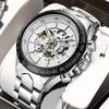 Top Brand Luxury Fashion Mechanical Watch Men Sports Watches Skeleton Automatic Mechanical Wristwatches Men Reloj Hombre