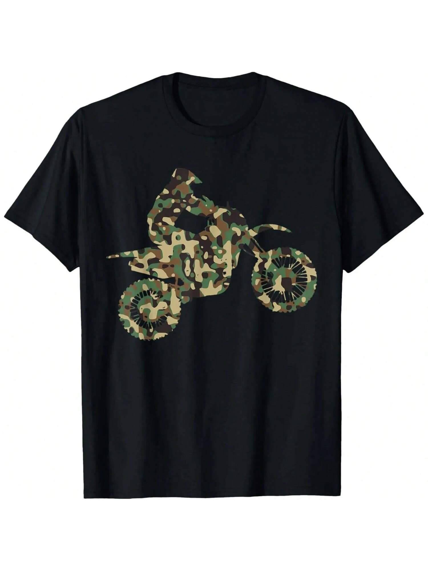 Motocross MX Enduro Motorcycle Camouflage Gift T-Shirt S разноцветный