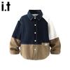 Izzue Boys' Spring Thin Long Sleeve Shirt Jacket