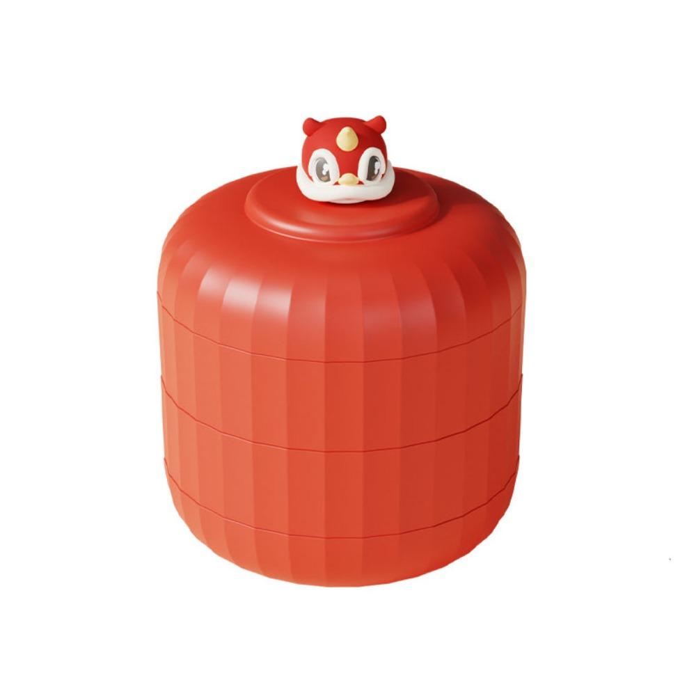 Geteilte Frühlingsfest-Snackbox Mehrschichtige Nusschale Süßigkeitenteller Neujahrs-Snacktablett Büro