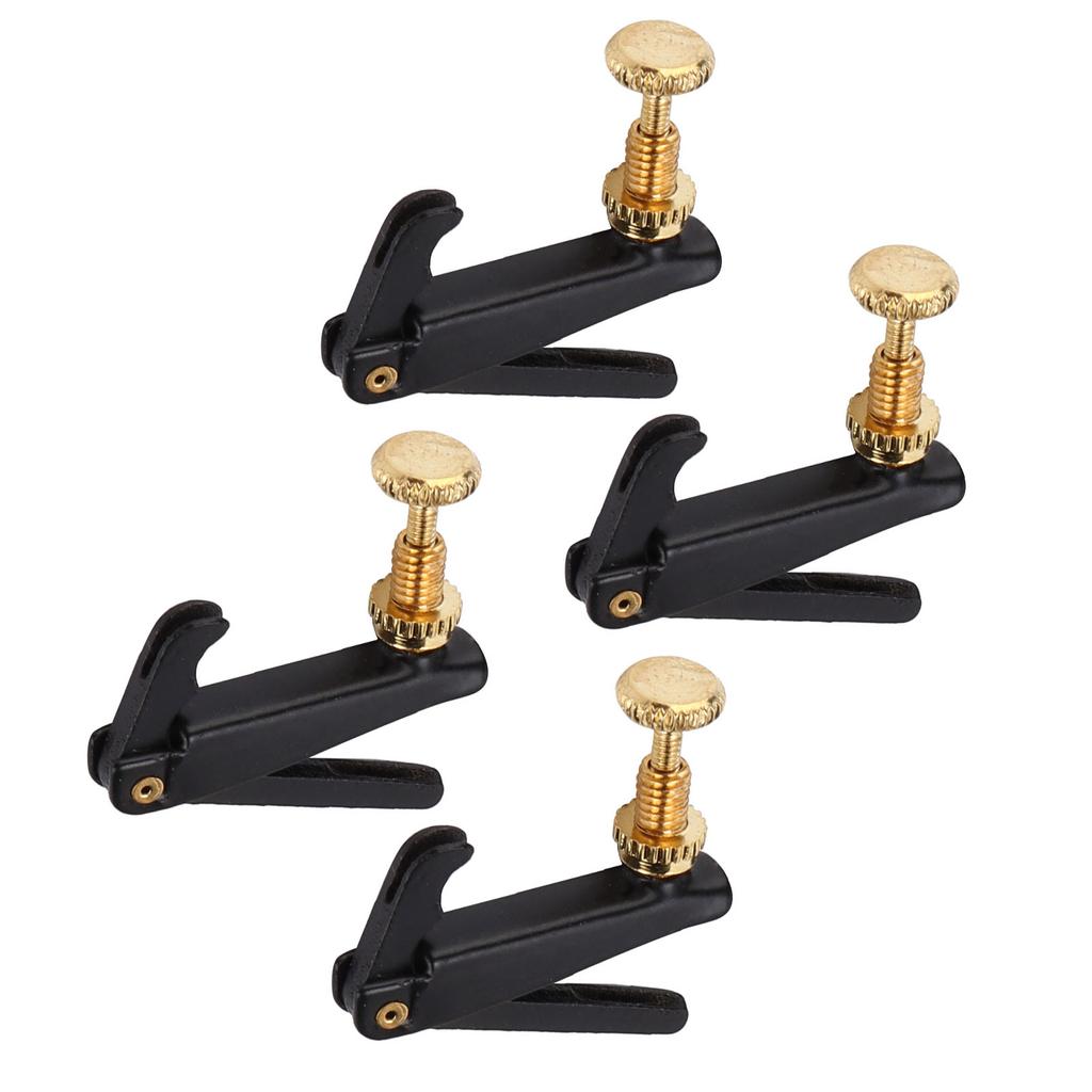 4Pcs Violin Fine Tuners Metal String Adjuster Replacement Musical Accessories for 3 4 4 4