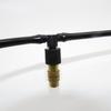 10Pcs Adjustable Copper Misting Nozzle with 4/7mm Plastic Tee Connector Brass Watering Irrigation Sprinkler Cooling Nozzle