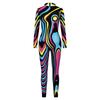 Spring Colorful Body Show Suit Digital Printing Carnival Cosplay One-Piece Costume