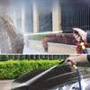 High-Pressure Car Wash Water Gun with Telescopic Hose & Foam Sprayer for Garden Watering