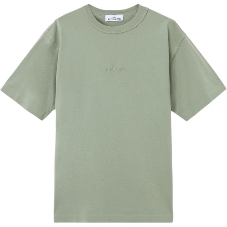 STONE ISLAND Logo Embroidered Crewneck T Shirt K1S152100025S0050V0055