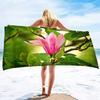 Magnolia Flower Beach Towel Sand Free Microfiber Towels for Beach Quick Dry Pool Towel Blanket Beach Towels for Adults Kids