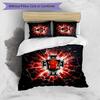Portugal Football Printed Bedding 3 Piece Set Cozy Breathable Bed Cover Set as Housewarming Holiday Gift