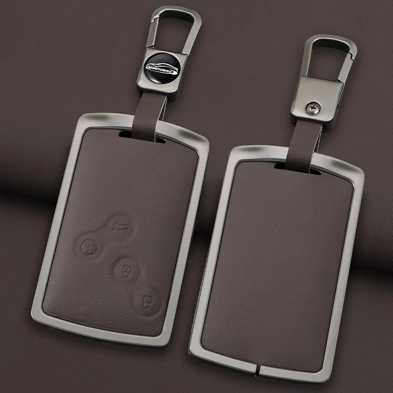 Interior Mouldings Car Key Case Cover For Renault Duster Captur Clio Logan Megane 1 2 3 Koleos Scenic Renault GT Zinc Alloy Keyc