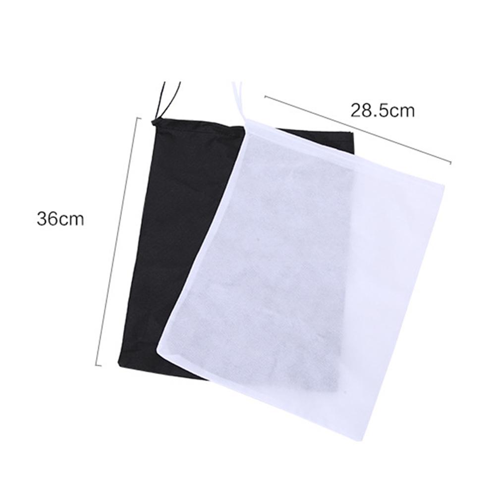Non-Woven Material Shoe Bag with Drawstring Ideal for Storage And Travel