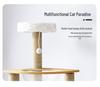 Solid Wood Large Cat Tree with Space Capsule and Jumping Platform
