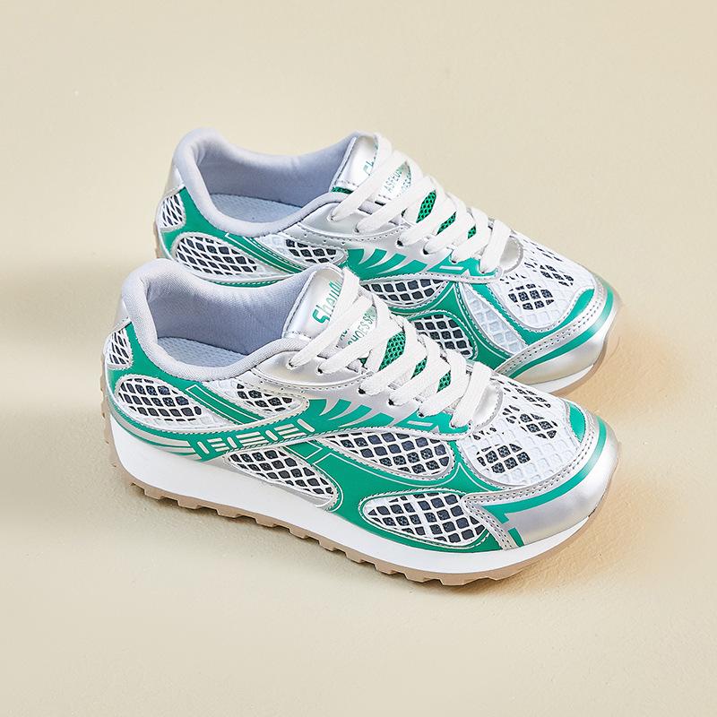 New Dad Shoes for Women In Summer Student Sports and Leisure Street Photography Mesh Breathable and Heightened