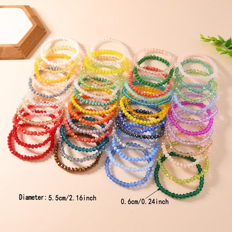 Kristallperlen zufälliges 24-teiliges Set, Armband-Karten-Pack einfache neue Sommer-Elastikseil Herren- und Damenmodelle