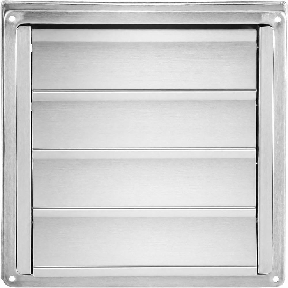 1pcs Gravity Moving Flap Dryer Vent Cover Stainless Steel Exterior Vent Grille Home Exterior Wall