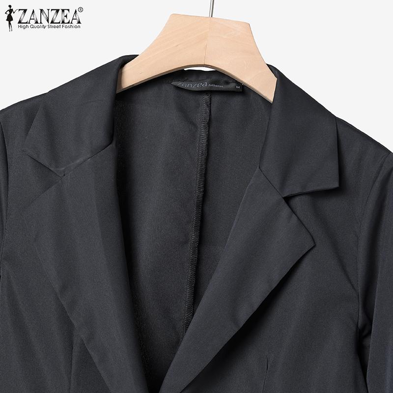 ZANZEA Women Cardigan Blouse and Pants Casual Two Piece Suit Sets